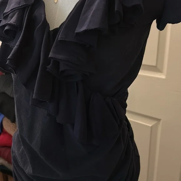Ralph Lauren Midnight Blue Blouse Size Small - Picture 7 of 14